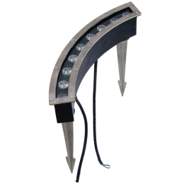 Προβολέας-WallWasher Χωνευτός VK/02120/W 35,2x5x6,3cm Led 900Lm 9W 3000K IP65 Grey VKLed