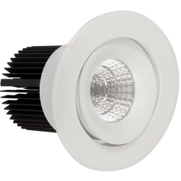 Σποτ Χωνευτό VK/04290/W/C Φ11,9cm Led 1300Lm 13W 4000K White VKLed Στρόγγυλο