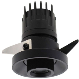 Σποτ Χωνευτό VK/04264/B/W Φ4,3x5cm Led 180Lm 2W 3000K Black VKLed Στρόγγυλο
