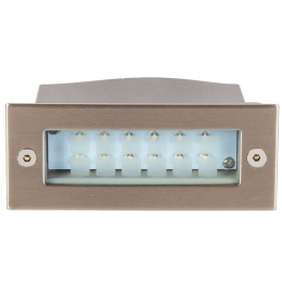 Φωτιστικό Τοίχου VK/02007/MC/W 11x4,4cm Led 60Lm 1,2W 3000K IP54 Nickel VKLed