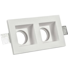 Σποτ Χωνευτό VK/09006 21,4x11,7x6cm 2xGU10 35W White VKLed Ορθογώνιο