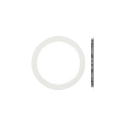 Πάνελ Led Χωνευτό Στρογγυλό VK/04074/W/D Φ17cm 12W 3000K White VKLed Στρόγγυλο