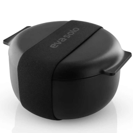 Φαγητοδοχείο Ισοθερμικό To Go 503077 16,5x14,8x8,6cm 750ml Black Eva Solo Ατσάλι,Πλαστικό