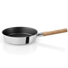 Τηγάνι Αντικολλητικό Nordic Kitchen 281324 24cm Inox-Natural Eva Solo 24cm Ατσάλι,Ξύλο