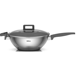 Τηγάνι - Wok Αντικολλητικό Με Καπάκι Concept 1030NC 30cm Inox Woll 30cm Ανοξείδωτο Ατσάλι