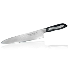 Μαχαίρι Chef Flash FF-CH210 21cm Από Δαμασκηνό Ατσάλι Silver-Black Tojiro Ανοξείδωτο Ατσάλι