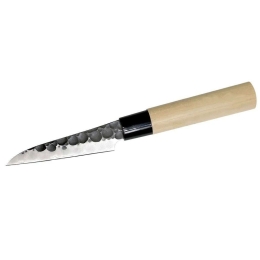 Μαχαίρι Ξεφλουδίσματος  Hammered F-1110 9cm Silver-Natural Tojiro Ατσάλι,Ξύλο
