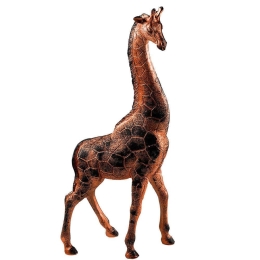 Διακοσμητική Καμηλοπάρδαλη Giraffe 565TNL1198 20x8x45cm Bronze Aberto Design Πολυέστερ