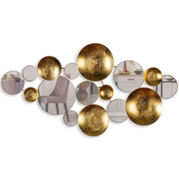 Διακοσμητικό Τοίχου Infinity 891TNL2385 116x60cm Gold Wallity Μέταλλο