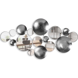 Διακοσμητικό Τοίχου Infinity 891TNL2387 116x60cm Nickel Wallity Μέταλλο