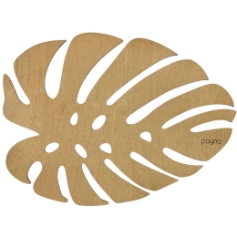 Σουπλά Monstera (Σετ 4Τμχ) 790PYN1121 36x36cm Honey Hermia Ξύλο