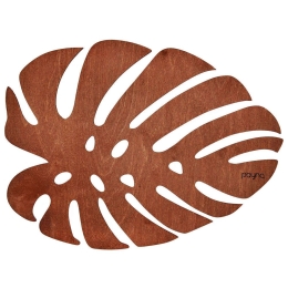 Σουπλά Monstera (Σετ 4Τμχ) 790PYN1124 33x45cm Cherry Hermia Ξύλο