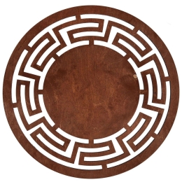 Σουπλά Labyrinth (Σετ 4Τμχ) 36x36cm Cherry Hermia Ξύλο
