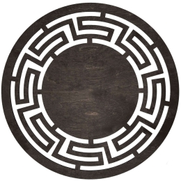 Σουπλά Labyrinth (Σετ 4Τμχ) 36x36cm Wenge Hermia Ξύλο