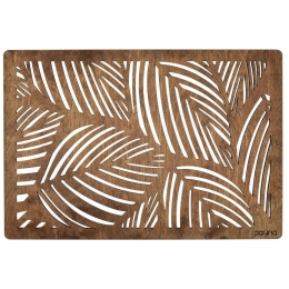 Σουπλά Plane (Σετ 4Τμχ) 790PYN1130 33x45cm Walnut Hermia Ξύλο