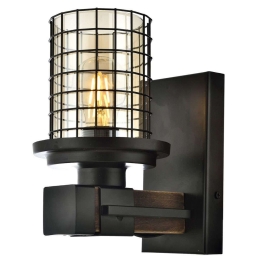 Φωτιστικό Τοίχου - Απλίκα 301AUR1517 15x20x22cm 1xE27 60W Black Opviq