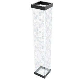 Φωτιστικό Δαπέδου Retro 630ARN1150 17,5x17,5x108cm Led 2600lm 36W 3000K Clear-Black Opviq