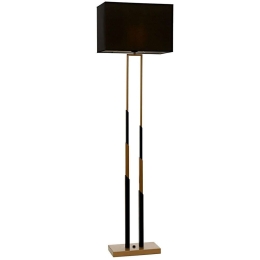 Φωτιστικό Δαπέδου 301AUR1717 30x22x150cm 1xE27 60W Gold-Black Opviq