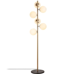 Φωτιστικό Δαπέδου Fazli 942FLG1512 35x22x163cm 6xE14 40W Gold Opviq