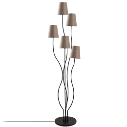 Φωτιστικό Δαπέδου Bonibon 942FLG1539 44x44x160cm 5xE14 40W Black-Beige Opviq