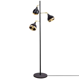 Φωτιστικό Δαπέδου Yıldo 892OPV1148 Φ52x163cm 3xE27 40W Black-Gold Opviq
