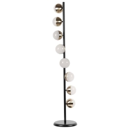 Φωτιστικό Δαπέδου Lucas 941RTN1321 Φ30x155cm 8xLed 9W Chrome-Black Opviq