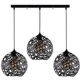 Φωτιστικό Οροφής - Ράγα Fellini 527ABY1778 100x25x115cm 3xE27 40W Black Opviq