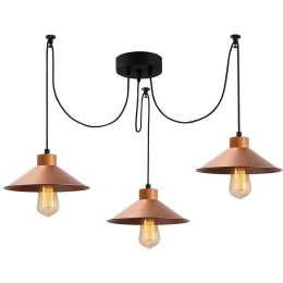 Φωτιστικό Οροφής Manavgat 114x24x100cm 3xE27 40W Copper Opviq