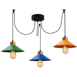 Φωτιστικό Οροφής Manavgat 114x24x100cm 3xE27 40W Multi-Blue Opviq