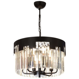 Φωτιστικό Οροφής 683AVN1429 Φ40x60cm 6xE14 40W Black Opviq
