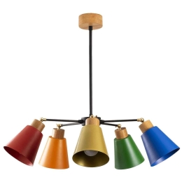 Φωτιστικό Οροφής Manavgat 525NOR1245 Φ58x68cm 5xE27 40W Multi Opviq