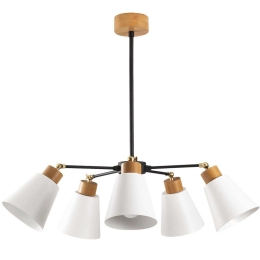 Φωτιστικό Οροφής Manavgat 525NOR1248 Φ58x68cm 5xE27 40W Multi-White Opviq