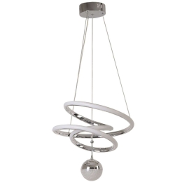 Φωτιστικό Οροφής Mabel 846STL1870 Φ35x70cm Led 60W Chrome Opviq