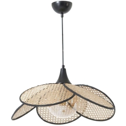 Φωτιστικό Οροφής Pervane 846STL1882 Φ45x80cm E27 60W Beige-Black Opviq
