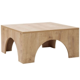 Τραπέζι Σαλονιού Collesium 552NOS2415 80x80x37cm Oak