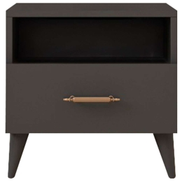Κομοδίνο Lavinia 125GLN1201 45x38x47cm Anthracite