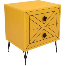 Κομοδίνο Luna 854KLN3314 50x40x55cm Yellow