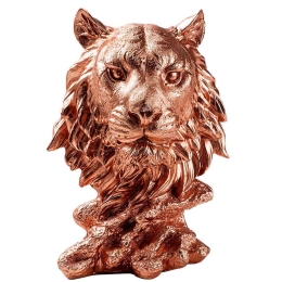 Διακοσμητική Τίγρη 891TNL3650 18x12x25cm Copper Aberto Design Πολυέστερ