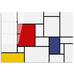 Πίνακας Γυάλινος 123BZM1244 100x70cm Multi Wallity Οριζόντιοι Γυαλί