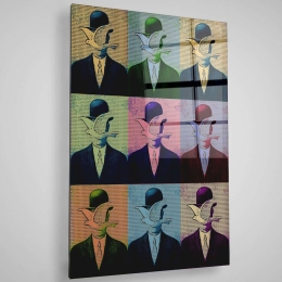 Πίνακας Γυάλινος 401MGN3474 50x70cm Multi Wallity Κάθετοι Γυαλί