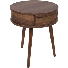 Τραπεζάκι Βοηθητικό Yuvarlak 50x50x60cm Walnut