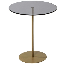 Τραπεζάκι Βοηθητικό Chill-Out 552NOS1461 50x50x50cm Gold-Dark Grey