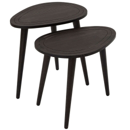 Ζιγκόν Sweet (Σετ 2Τμχ) 552NOS2263 50x33x48/50x33x52cm Anthracite