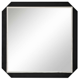Καθρέπτης Τοίχου Carre 552NOS2468 70x70cm Black Aberto Design Μοριοσανίδα, Μελαμίνη
