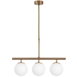Φωτιστικό Οροφής - Ράγα Atmaca 942FLG1114 60x15x43/87cm 3xE14 15W Gold Opviq
