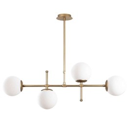 Φωτιστικό Οροφής - Ράγα Mudoni 892OPV1932 108x15x67/82cm 4xE27 40W Gold Opviq