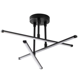 Φωτιστικό Οροφής - Πλαφονιέρα Ledflower 119FRS1541 51x51x26cm Led 18W 3000K Black Opviq