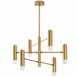 Φωτιστικό Οροφής - Πλαφονιέρα Gharib 942FLG2513 55x55x73cm 6xE27 40W Gold Opviq
