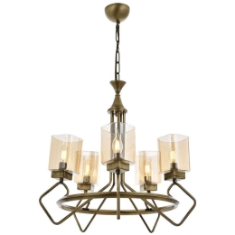 Φωτιστικό Οροφής 683AVN1193 Φ60x90cm 5xE14 4W Gold Opviq
