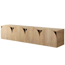 Έπιπλο Τηλεόρασης Επιτοίχιο Mesta 552NOS2431 180x35x35cm Oak